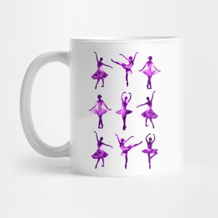 Watercolor Ballerinas (Purple) Mug